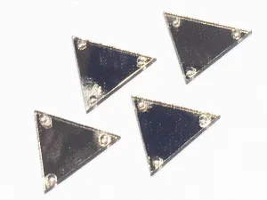 Silver Triangular Mirror Finish Acrylic Stones