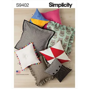 Simplicity Sewing Pattern S9402 Easy Pillows