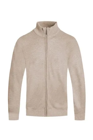 Weiv Mens Solid Full Zip Sweater