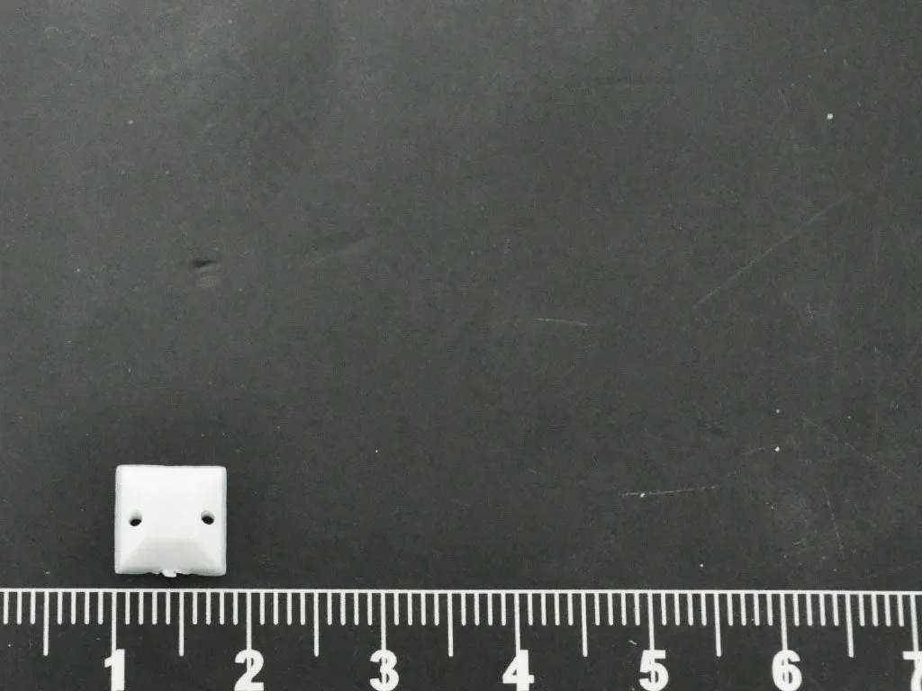 White Square Acrylic Stones