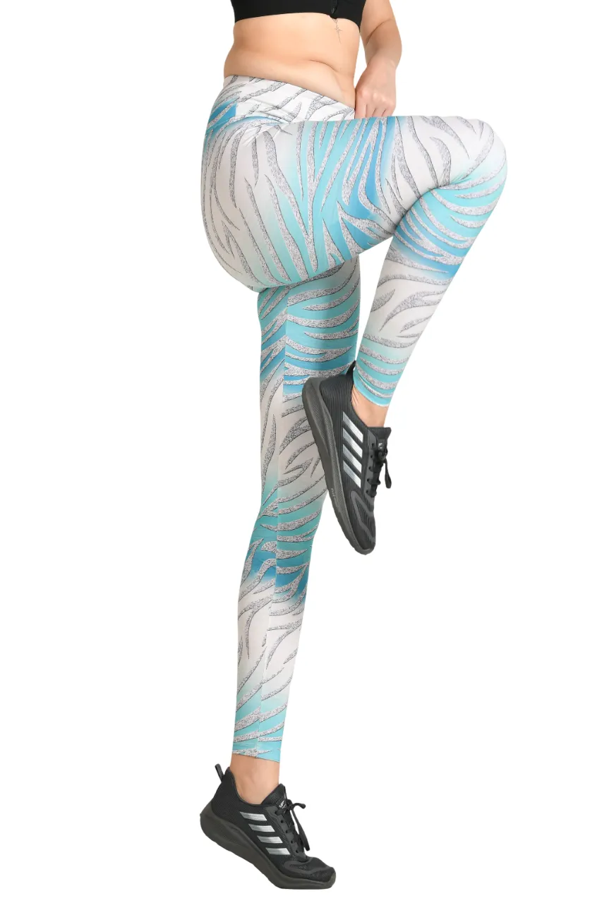 WOMEN'S SKINNY FIT DIGITAL PRINT ACTIVEWEAR PANTS - PERFECT FOR YOGA, GYM, AND SPORTS