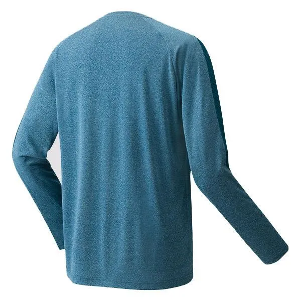 [Yonex 16382EX Long Sleeve Navy Blue Shirt]